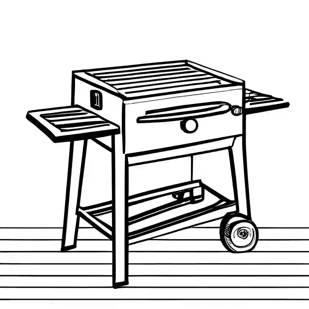 BBQ Grill coloring pages